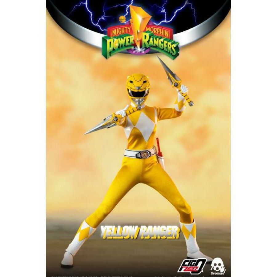 Movies / Tv / Sports * | Threezero 1/6 Scale Figure Mighty Morphin Power Rangers Yellow Ranger