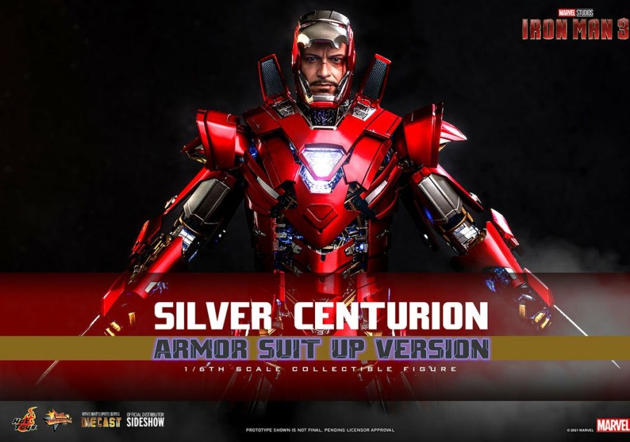 1/6 Scale * | Hot Toys Sixth Scale Figure Iron Man 3 Silver Centurion (Armor Suit-Up Ver.) Pre-Orders