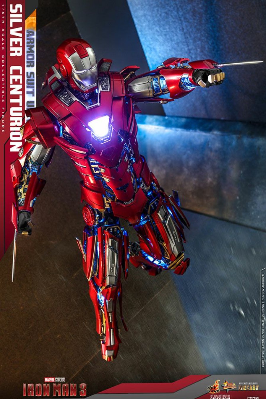 1/6 Scale * | Hot Toys Sixth Scale Figure Iron Man 3 Silver Centurion (Armor Suit-Up Ver.) Pre-Orders