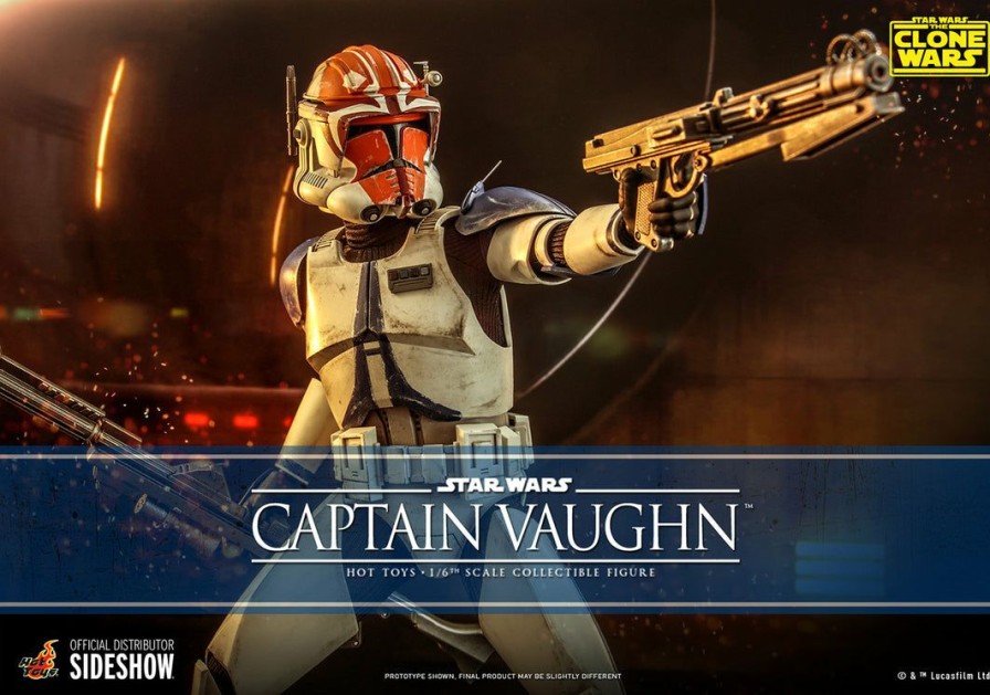 Movies / Tv / Sports * | Hot Toys Television Masterpiece 1/6 Scale Figure Captain Vaughn (The Clone Wars) Pre-Orders