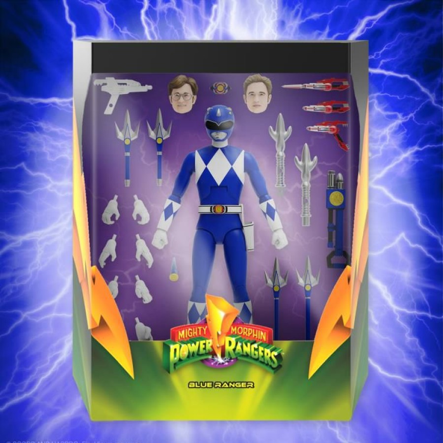 Movies / Tv / Sports * | Super 7 Mighty Morphin Power Rangers Ultimates Blue Ranger