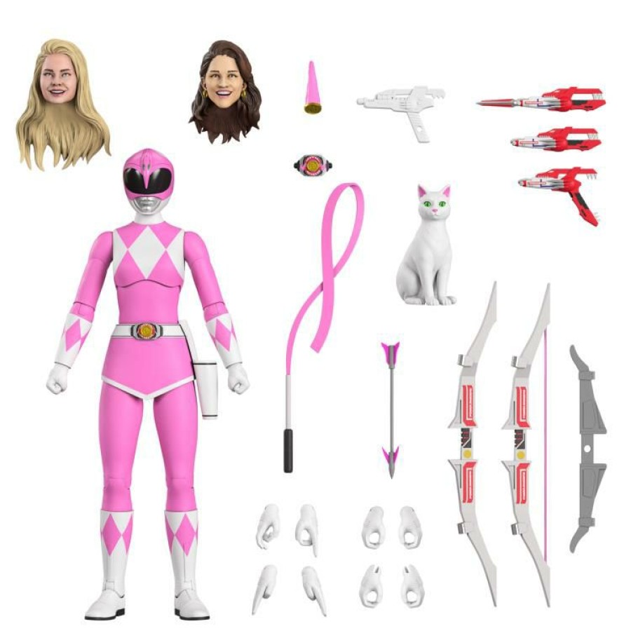 Movies / Tv / Sports * | Super 7 Mighty Morphin Power Rangers Ultimates Pink Ranger