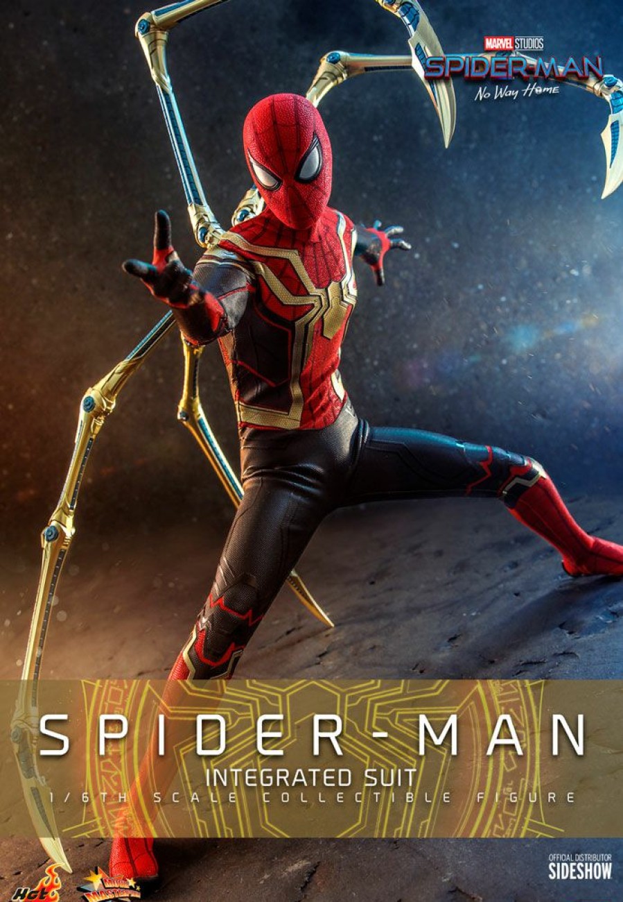 Movies / Tv / Sports * | Pre-Orders Hot Toys Movie Masterpiece 1/6 Scale Figure Spider-Man (Integrated Suit) Spider-Man: No Way Home