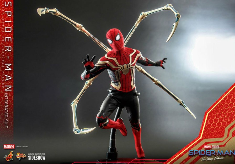 Movies / Tv / Sports * | Pre-Orders Hot Toys Movie Masterpiece 1/6 Scale Figure Spider-Man (Integrated Suit) Spider-Man: No Way Home