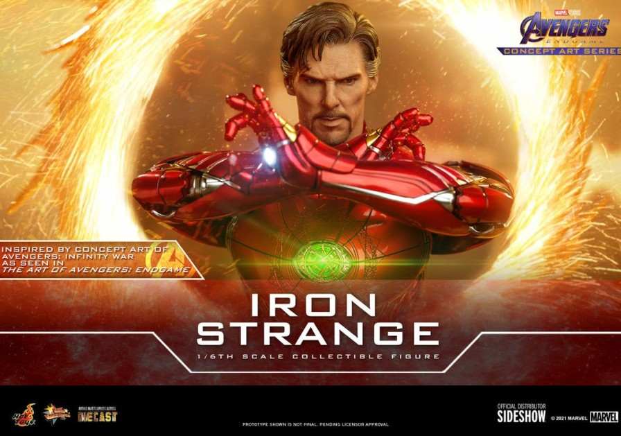 Movies / Tv / Sports * | Pre-Orders Hot Toys Movie Masterpiece Series 1/6 Scale Iron Strange (Avengers: Endgame)