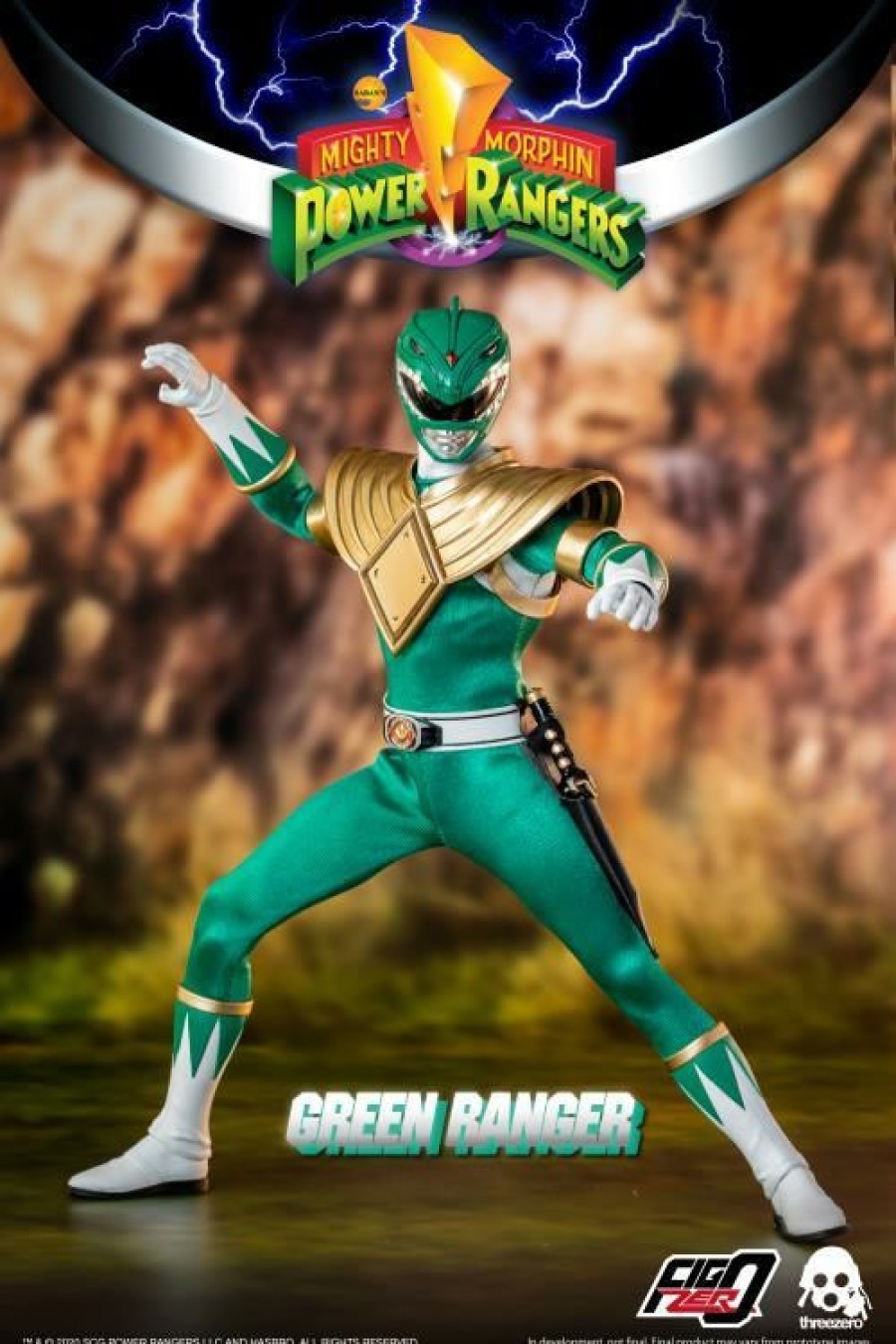 Movies / Tv / Sports * | Threezero 1/6 Scale Figure Mighty Morphin Power Rangers Green Ranger