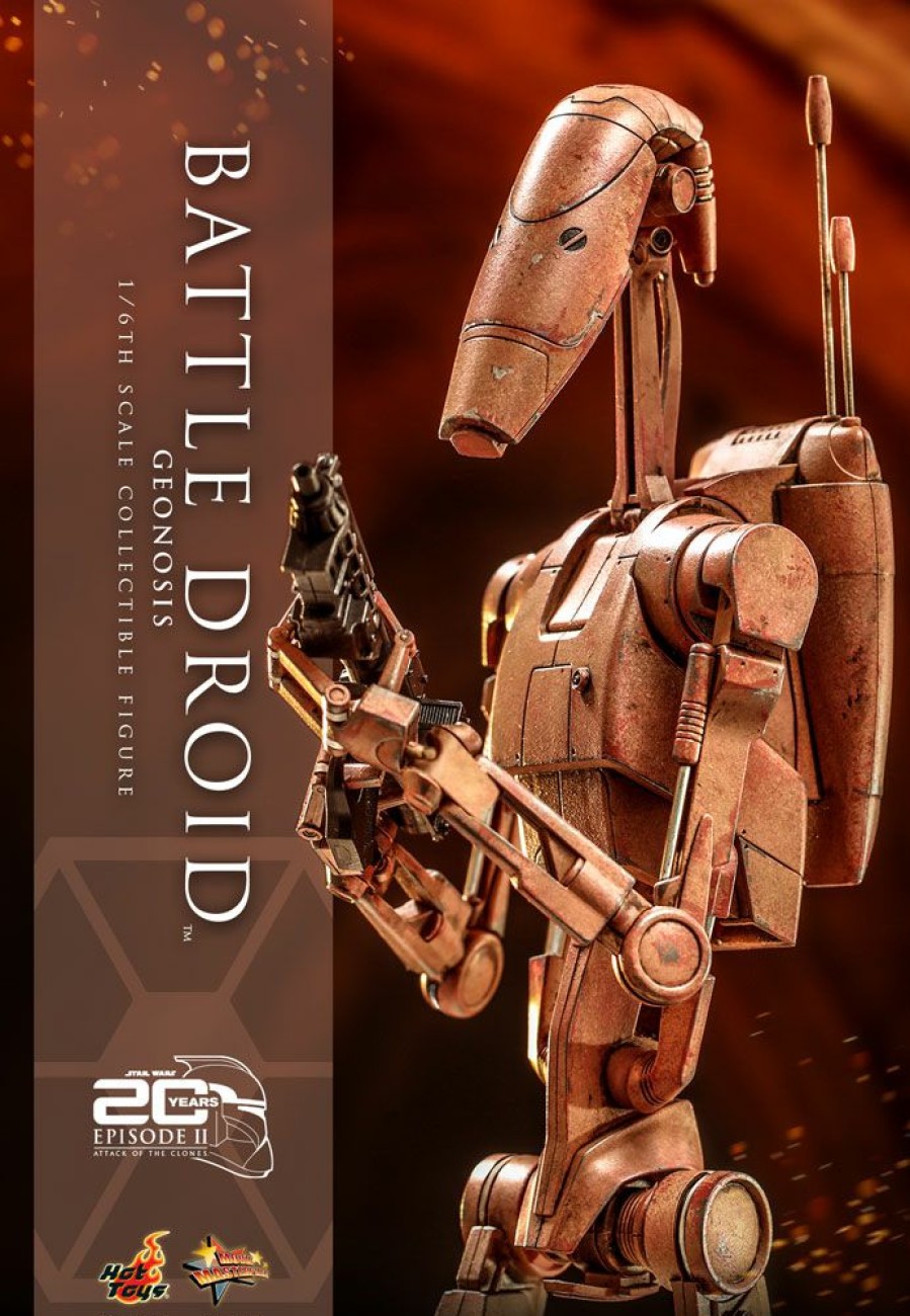 Movies / Tv / Sports * | Pre-Orders Hot Toys 1/6 Scale Figure Battle Droid (Geonosis) (Star Wars: Episode Ii: Attack Of The Clones)