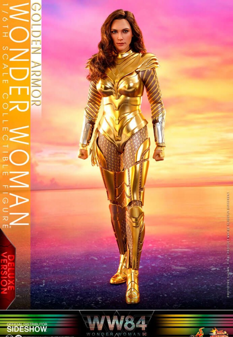 1/6 Scale * | New Arrivals Hot Toys Movie Masterpiece 1/6 Scale Figure Golden Armor Wonder Woman (Deluxe Version)