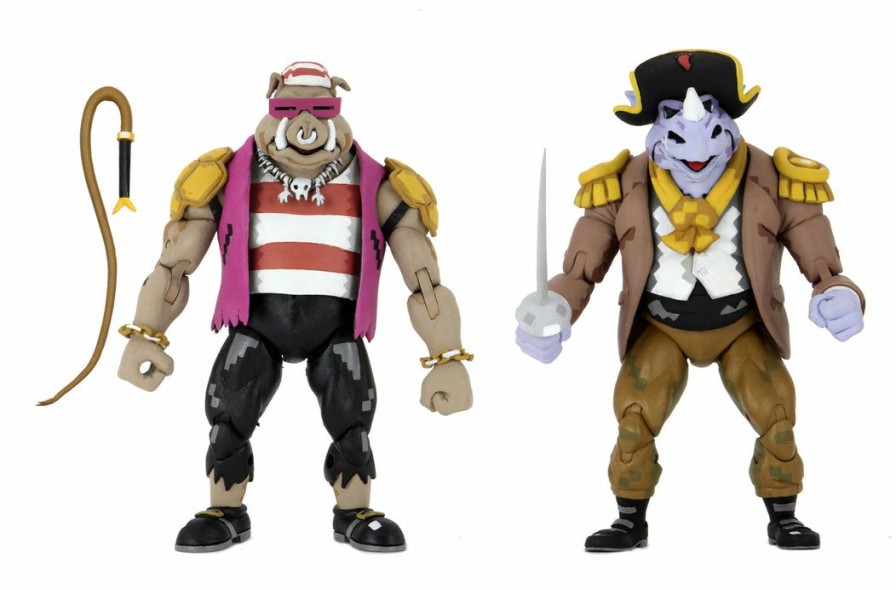 Comics * | Neca Tmnt: Turtles In Time Rockstead & Bebop (2-Pack)