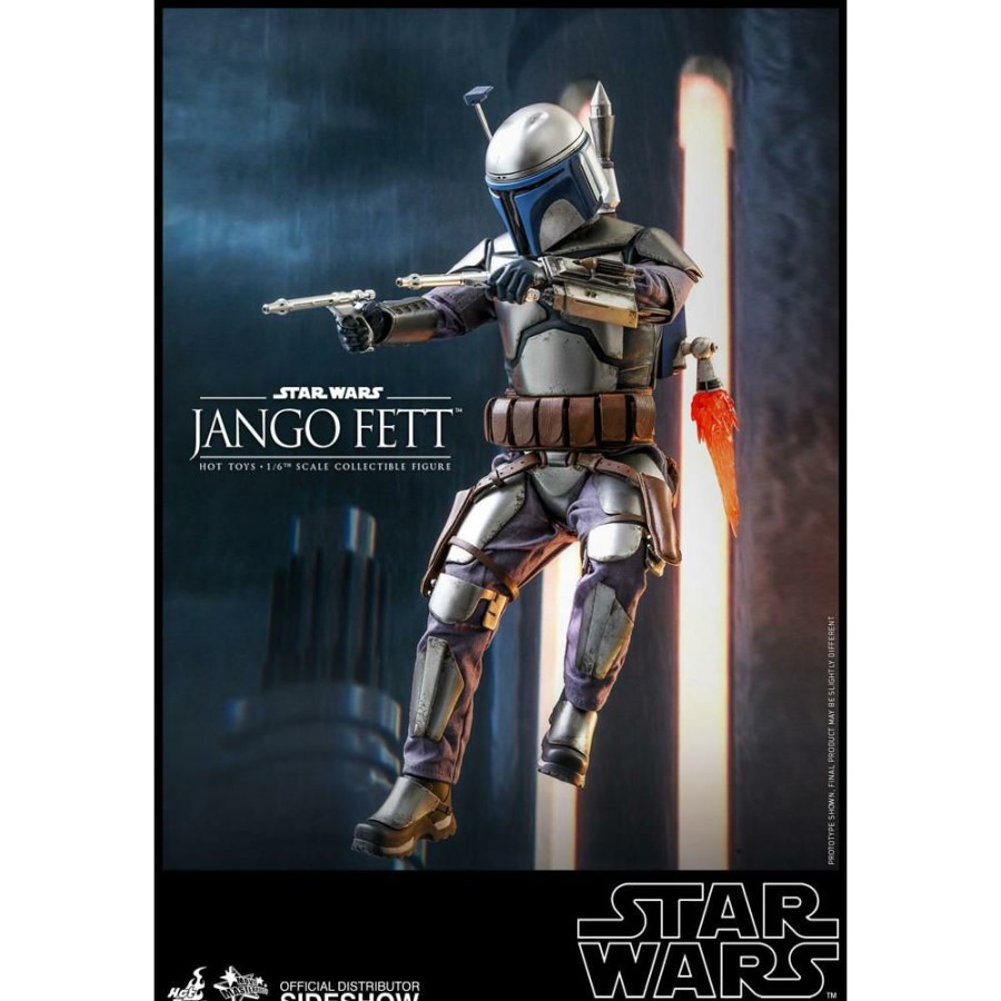 Movies / Tv / Sports * | Hot Toys Movie Masterpiece 1/6 Scale Figure Jango Fett (Star Wars Episode Ii: Attack Of The Clones)