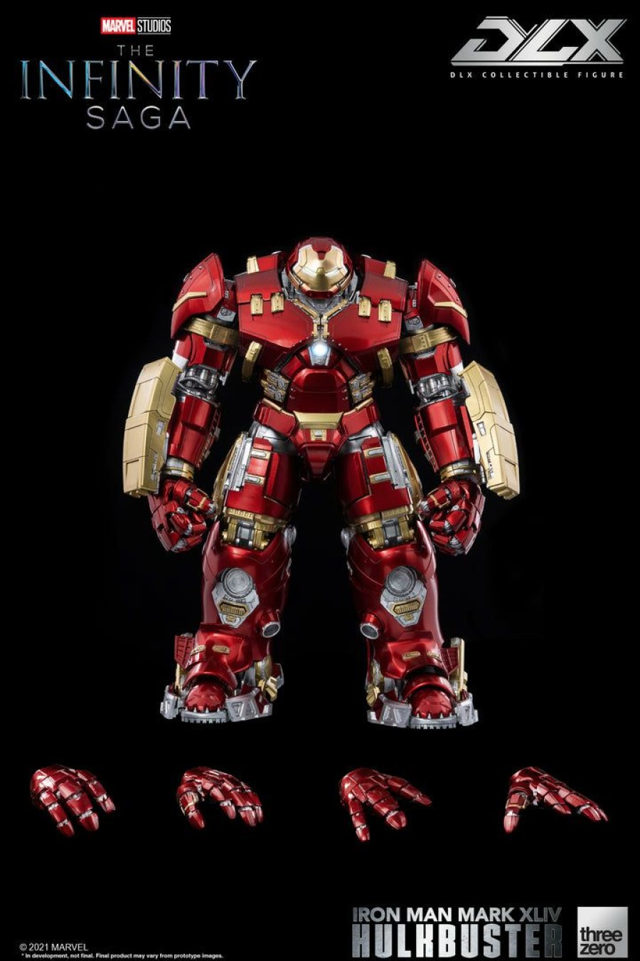 Movies / Tv / Sports * | Threezero Avengers: Age Of Ultron Infinity Saga Dlx Iron Man Mark 44 Hulkbuster 1/12 Scale New Arrivals