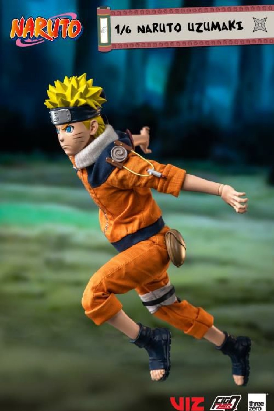 1/6 Scale * | Threezero 1/6 Scale Figure Naruto: Shippuden Naruto Uzumaki