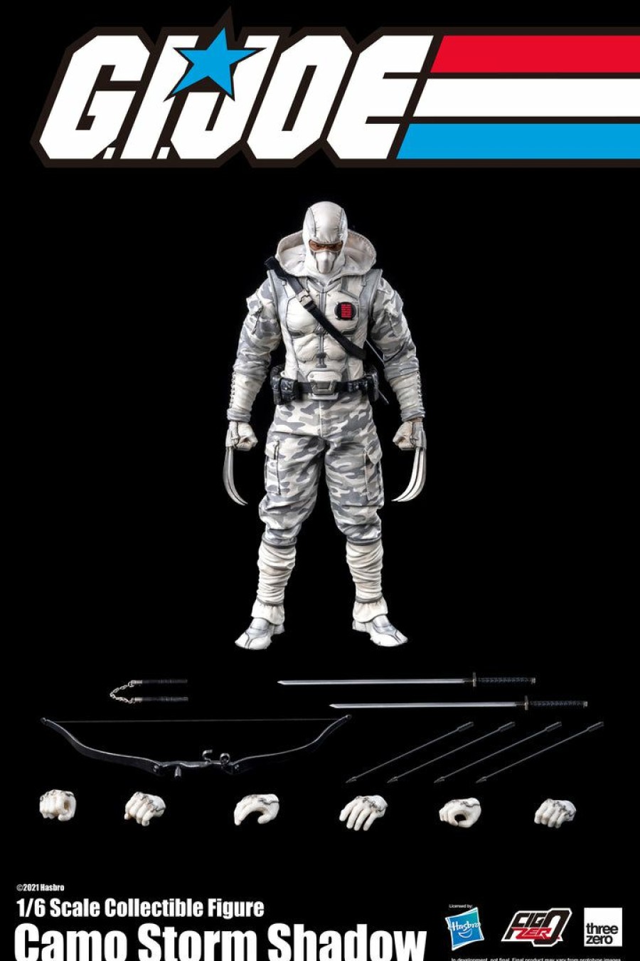 Movies / Tv / Sports * | Threezero X Hasbro G.I. Joe 1/6 Scale Collectible Figure Storm Shadow (Camo) Px Previews Exclusive