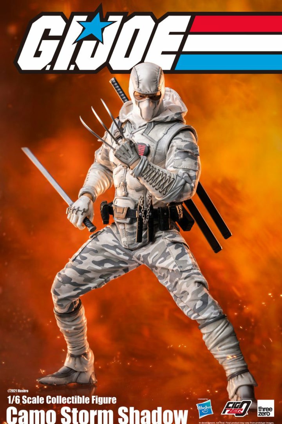 Movies / Tv / Sports * | Threezero X Hasbro G.I. Joe 1/6 Scale Collectible Figure Storm Shadow (Camo) Px Previews Exclusive