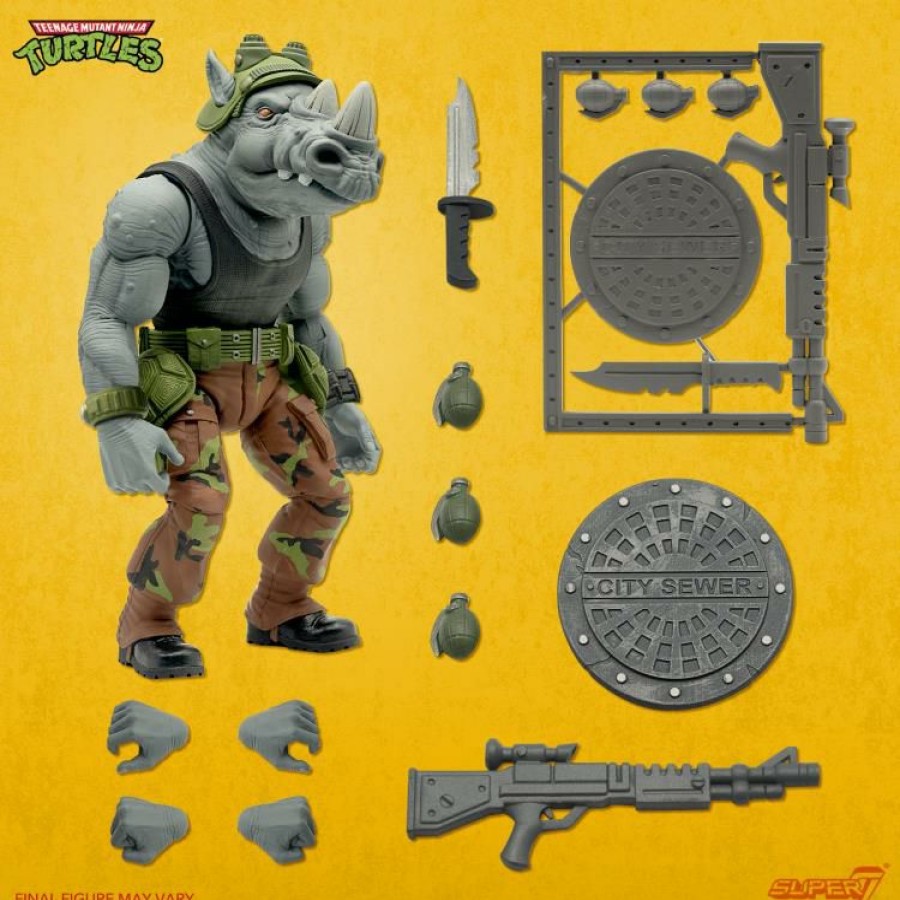 Comics * | Super 7 Tmnt Ultimates Rocksteady Comics