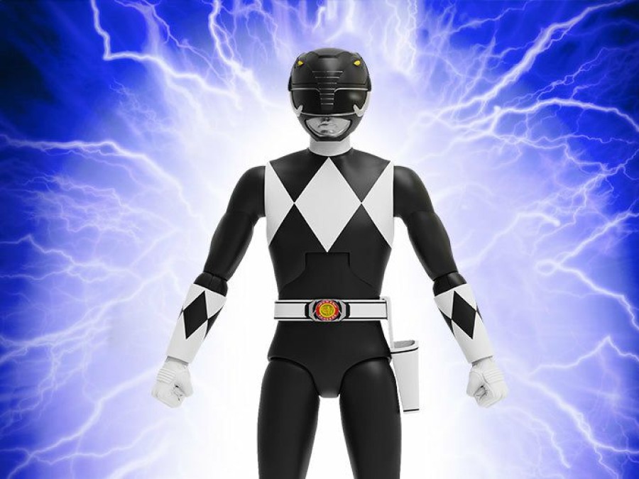 Movies / Tv / Sports * | Super 7 Mighty Morphin Power Rangers Ultimates Black Ranger Pre-Orders