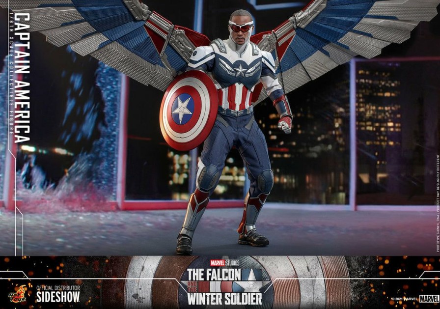 Movies / Tv / Sports * | Pre-Orders Hot Toys Captain America Sixth Scale Figure (The Falcon And The Winter Soldier)