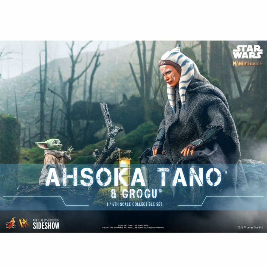 Movies / Tv / Sports * | Pre-Orders Hot Toys 1/6 Scale Figure Ahsoka Tano & Grogu (Star Wars: Episode The Mandalorian)