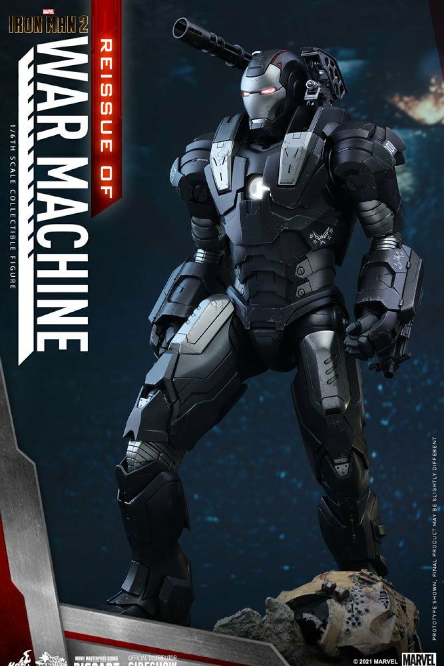 1/6 Scale * | Pre-Orders Hot Toys Movie Masterpiece Series Diecast War Machine (Iron Man 2 Reissue)