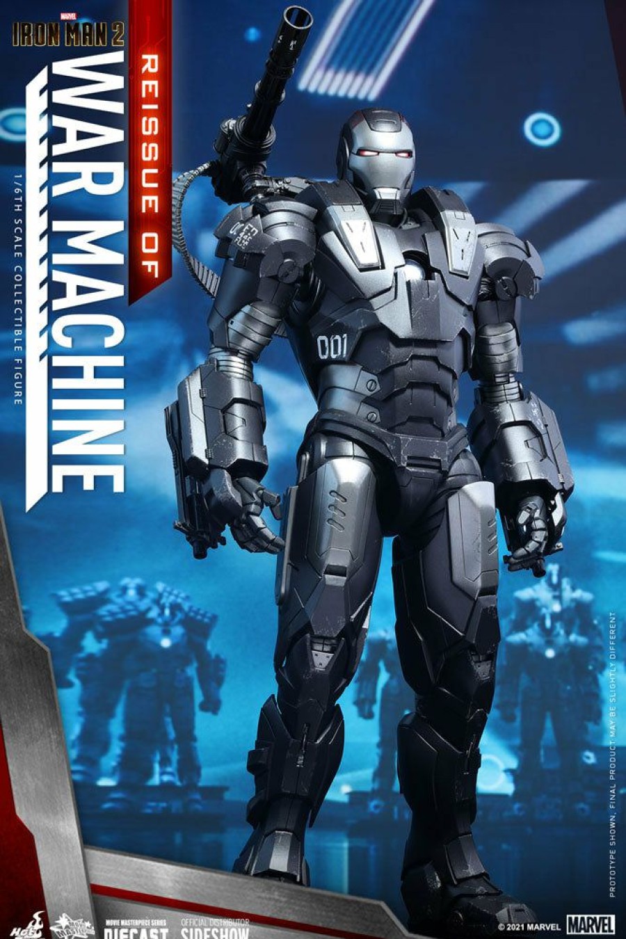 1/6 Scale * | Pre-Orders Hot Toys Movie Masterpiece Series Diecast War Machine (Iron Man 2 Reissue)