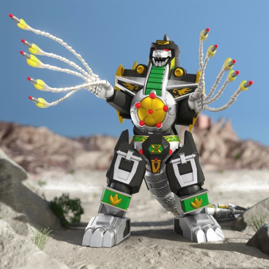 Movies / Tv / Sports * | Super 7 Mighty Morphin Power Rangers Ultimates Dragonzord Figure