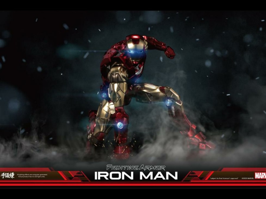 Movies / Tv / Sports * | Sentinel Marvel Fighting Armor Iron Man Figure