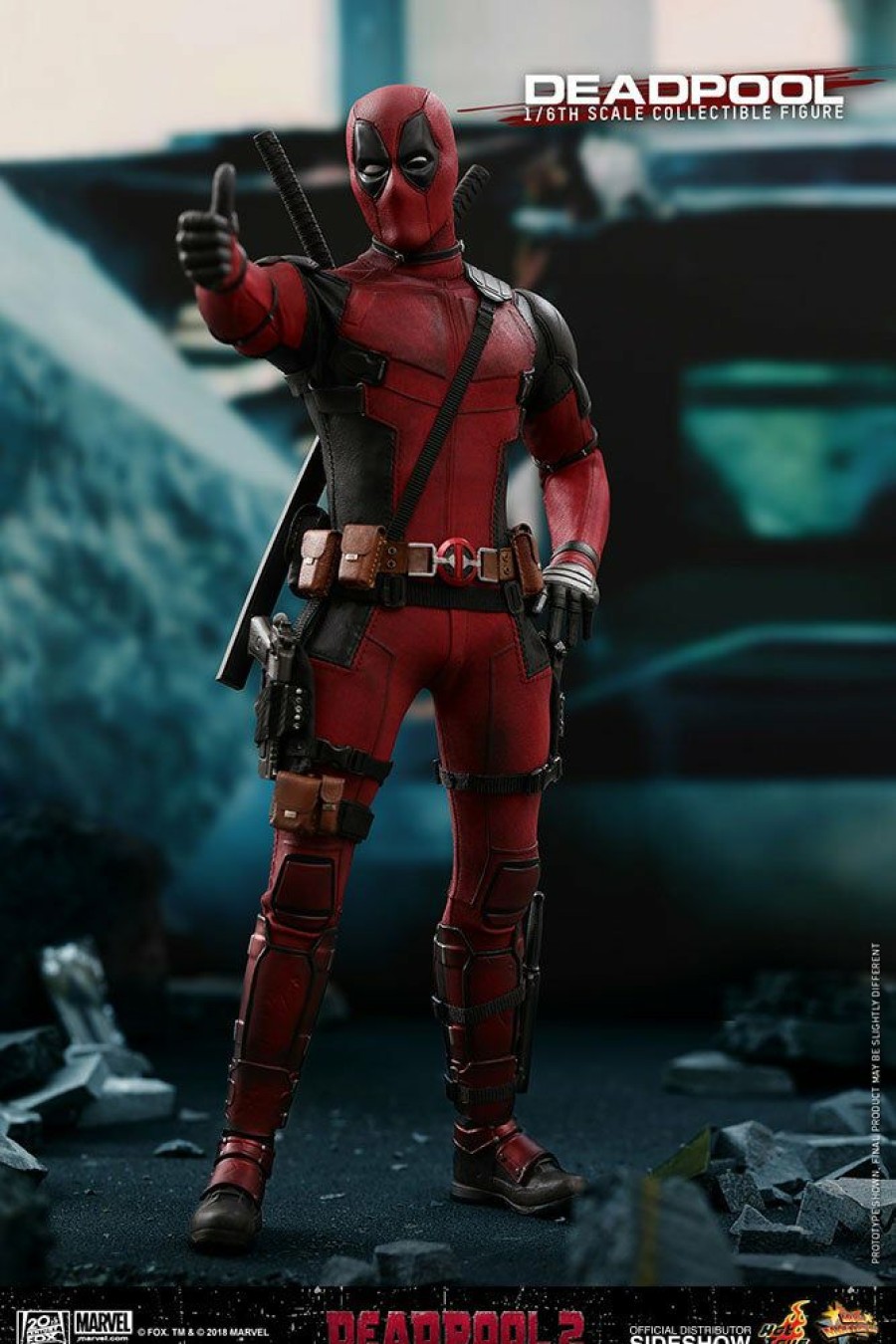 Movies / Tv / Sports * | Hot Toys Movie Masterpiece 1/6 Scale Figure Deadpool 2 Comics