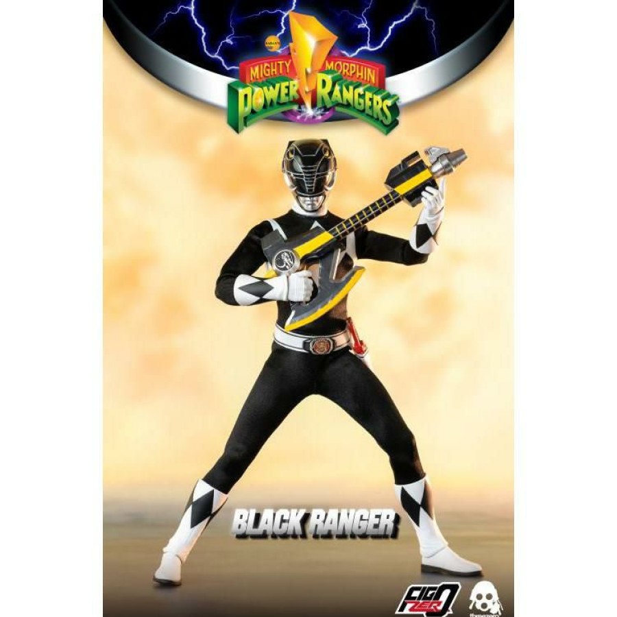 Movies / Tv / Sports * | Threezero 1/6 Scale Figure Mighty Morphin Power Rangers Black Ranger