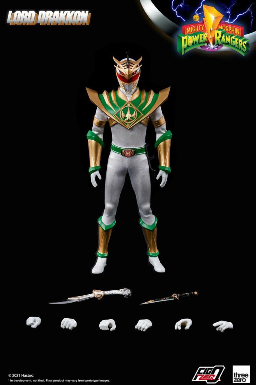 Movies / Tv / Sports * | Pre-Orders Threezero 1/6 Scale Figure Mighty Morphin Power Rangers Lord Drakkon Px Previews Exclusive