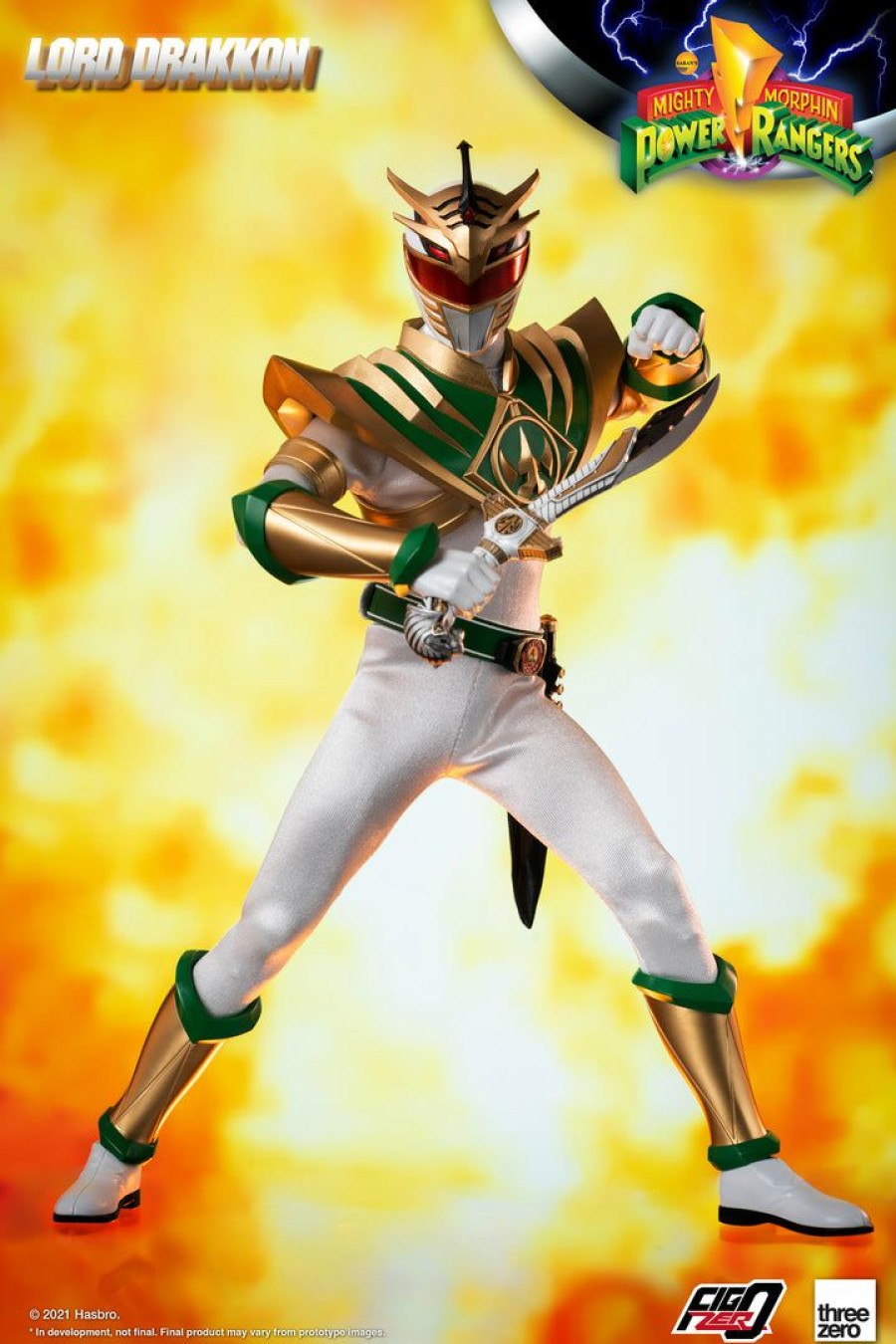 Movies / Tv / Sports * | Pre-Orders Threezero 1/6 Scale Figure Mighty Morphin Power Rangers Lord Drakkon Px Previews Exclusive