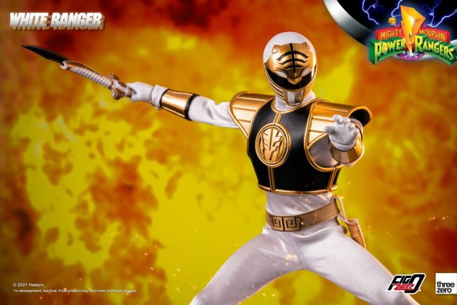 Movies / Tv / Sports * | Threezero 1/6 Scale Figure Mighty Morphin Power Rangers White Ranger